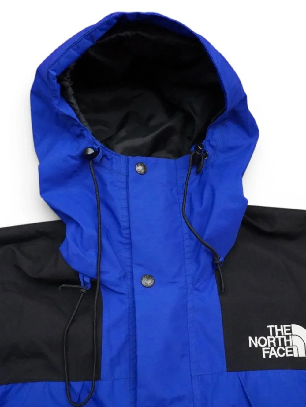 Vintage 90s The North Face Gore-Tex Mountain Light Hooded Jacket Men Small Blue